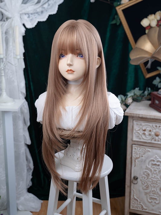 86CMのストレート前髪ウィッグ（シャンパンエア）
