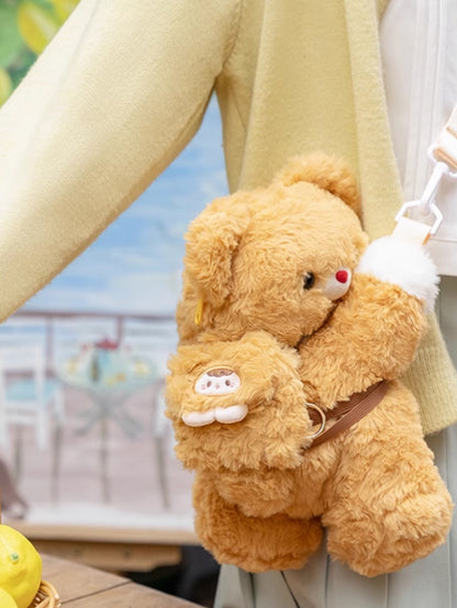 Bear Yellow Size Bag Keychain Dark Backpack Plush Small/Middle/Large Crossbody +