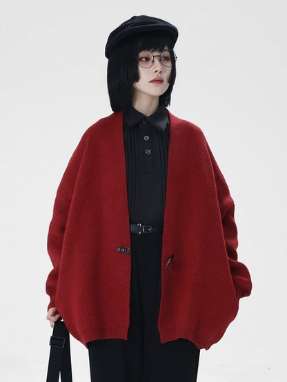 Ouji Lolita Red Unisex Cardigan