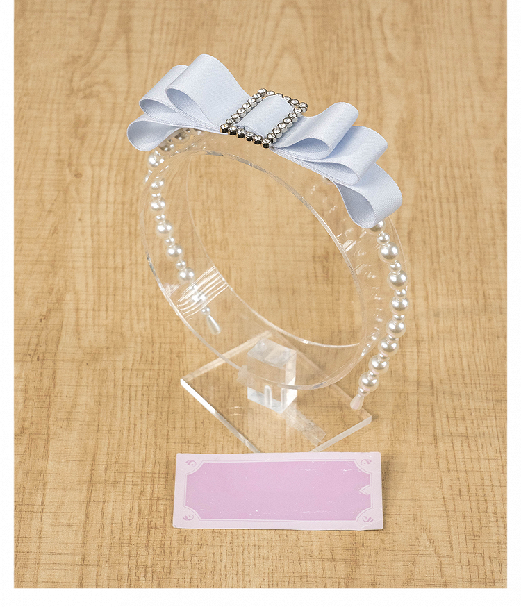 Beaded Square Kei Pink/Pink/Blue/Black Rhinestone Bow Dusty Jirai KC