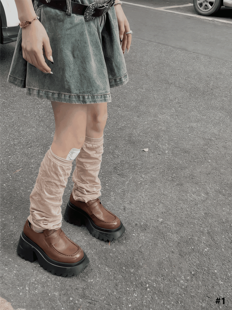 5 Color Options Maillard Palettes Thin Stacked Leg Warmers