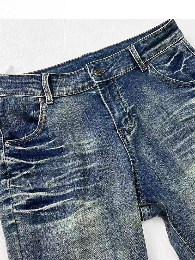 Raw Flare Glamorous Hem Silhouette Jeans Bittersweet Blue