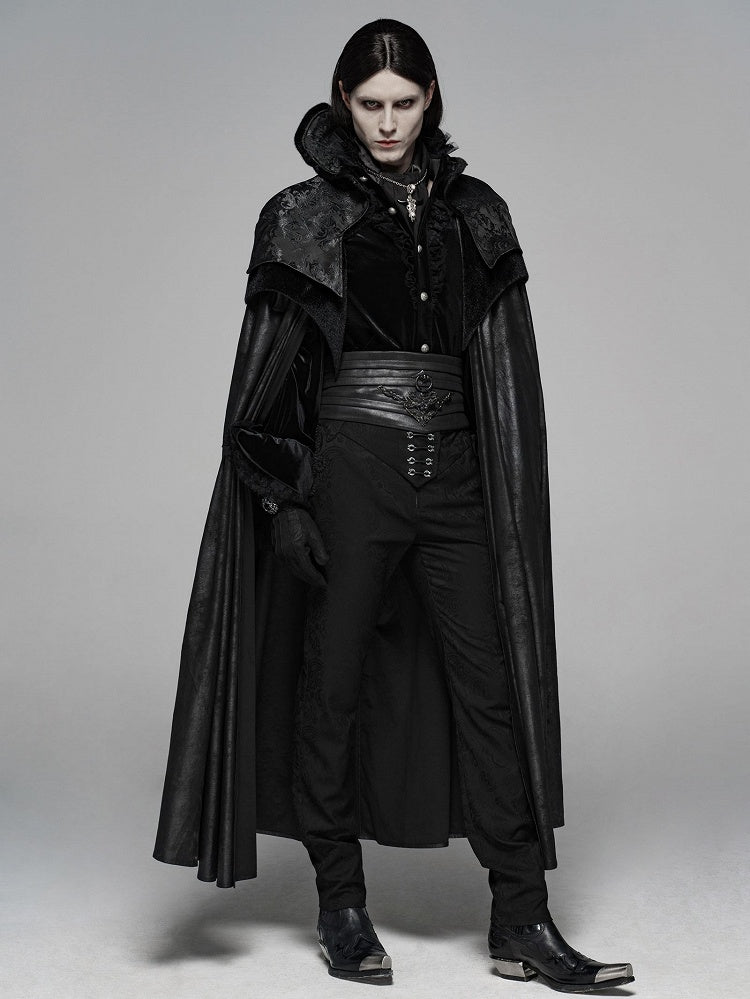 Black Noble Cloak Men's Gothic