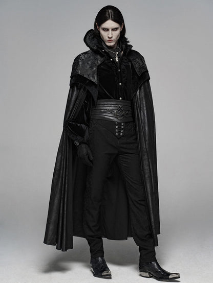 Black Noble Cloak Men's Gothic