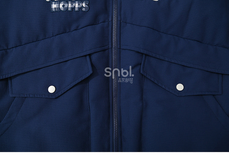 Zootopia Judy Applique Dark Blue Down Jacket Detachable Sleeves