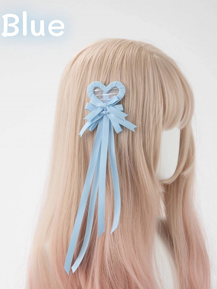 Clip Hair (Single Heart Bow