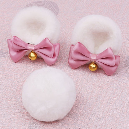 Colors Clips of Cute Pair A Lolita Bear Plush 8 Set Ear Tail + Hair