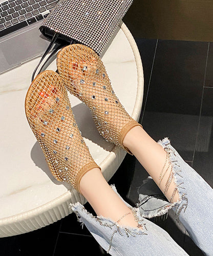 Zircon Black Multi Chic Boots Splicing Breathable Mesh