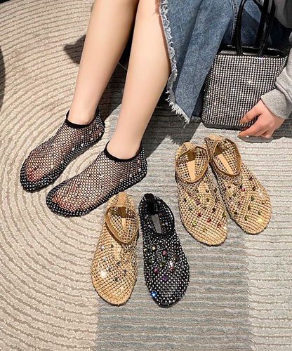 Zircon Black Multi Chic Boots Splicing Breathable Mesh