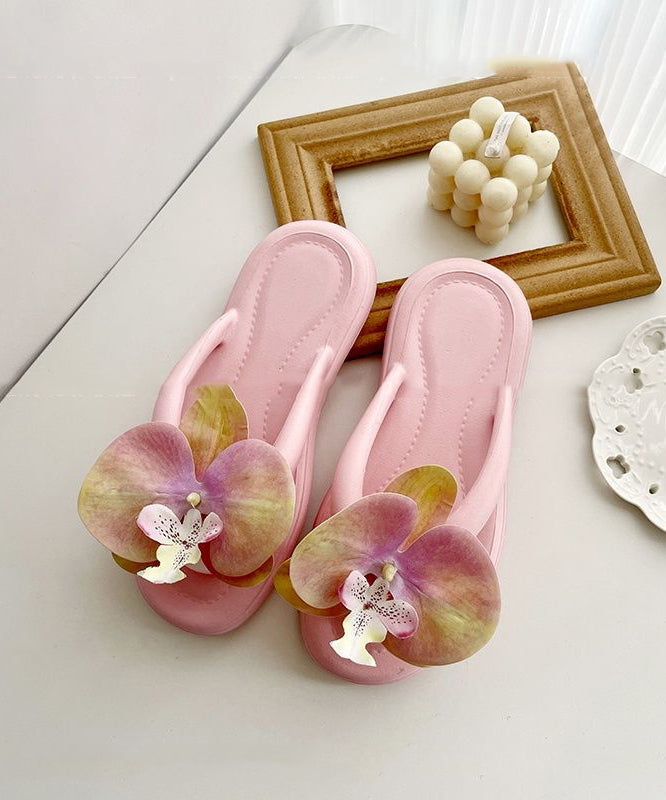 Spleißen Flops Bequeme Floral Bohemian Grün Flip