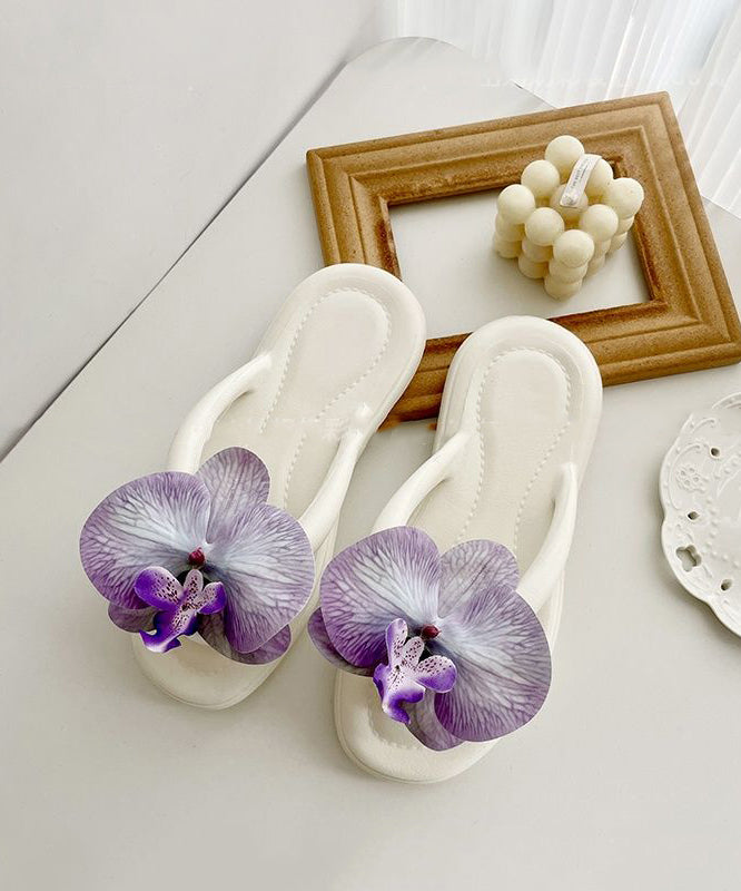 Spleißen Flops Bequeme Floral Bohemian Grün Flip