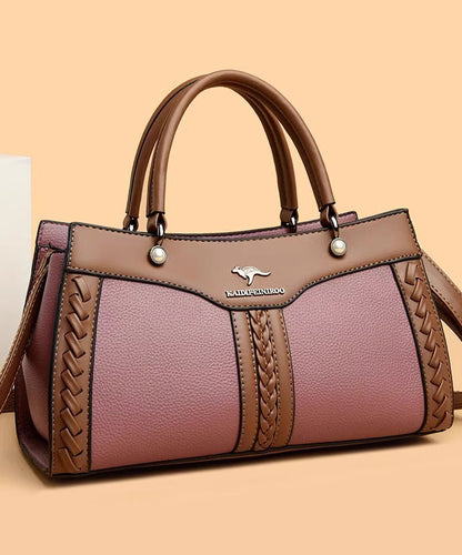 Vielseitige, langlebige Tragetasche aus Kalbsleder in Schwarz