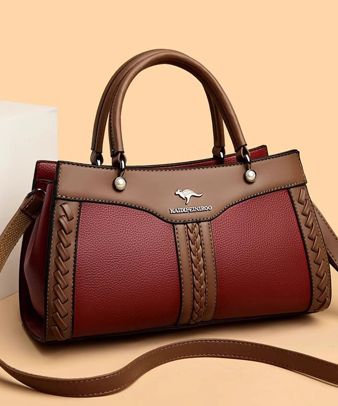 Vielseitige, langlebige Tragetasche aus Kalbsleder in Schwarz