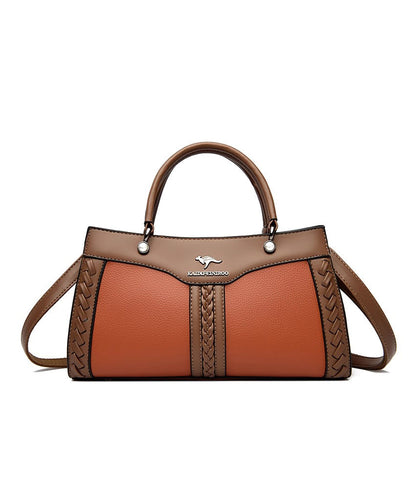 Vielseitige, langlebige Tragetasche aus Kalbsleder in Schwarz