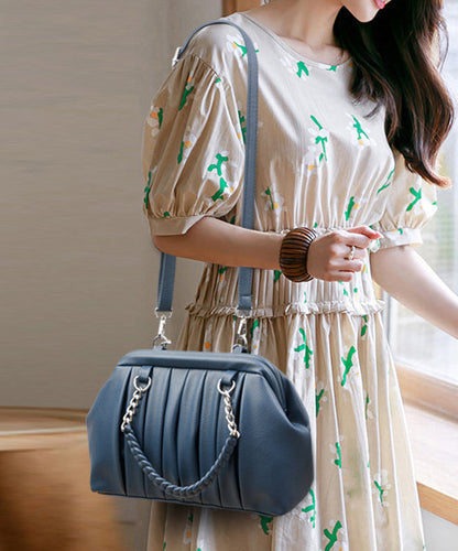 Wrinkled Durable Calf Tote Boutique Schwarze Ledertasche