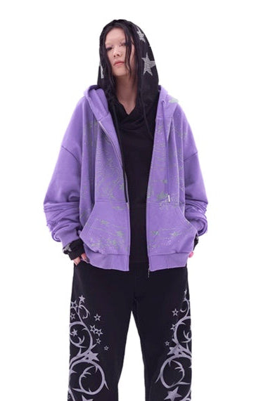 Sweatshirt Crystal Girl Schlangen-Hoodie