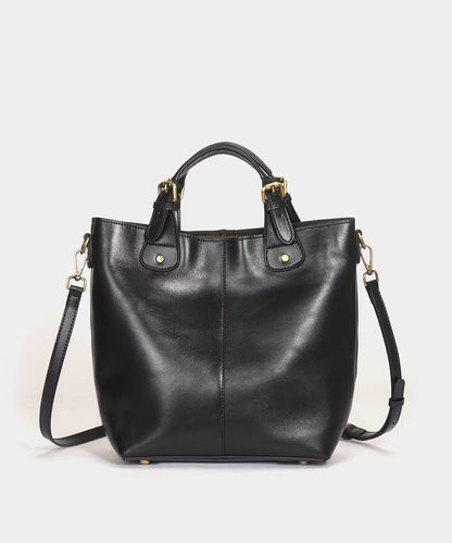 バッグ レザー 大容量 シック カーフ トート ブラウン