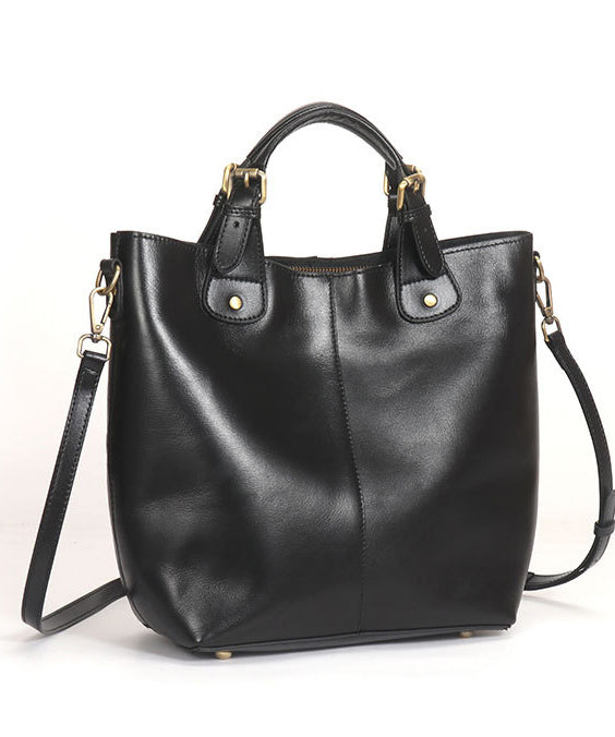 バッグ レザー 大容量 シック カーフ トート ブラウン