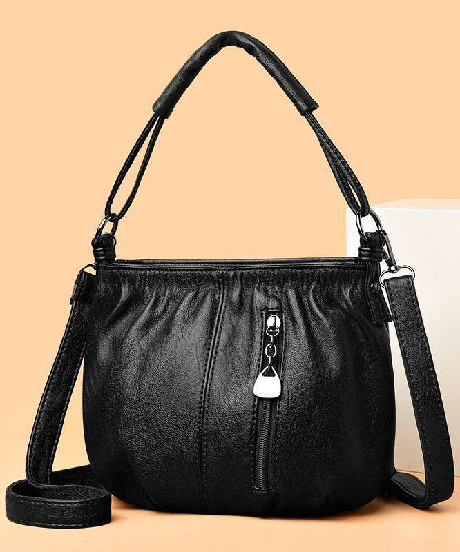 Kunstleder Braun Tasche Chic Schulter Vielseitig