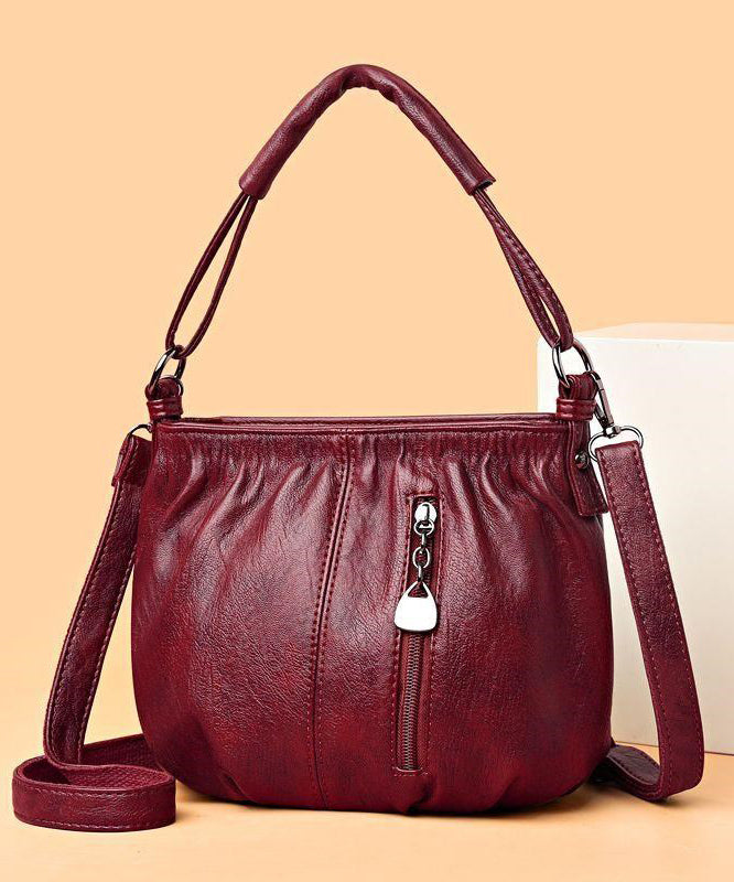 Kunstleder Braun Tasche Chic Schulter Vielseitig