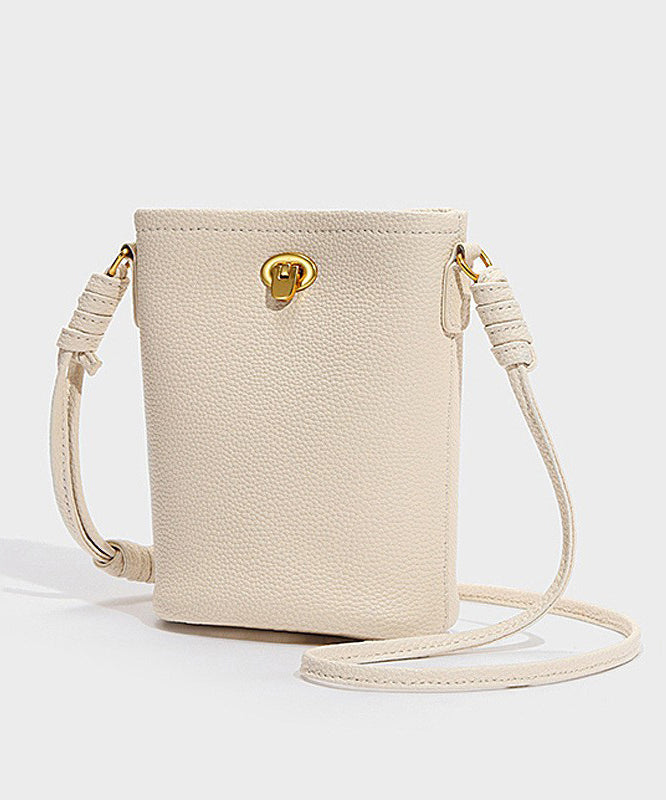 Bag Phone Leather Fashion Yellow Pouch Simple Calf