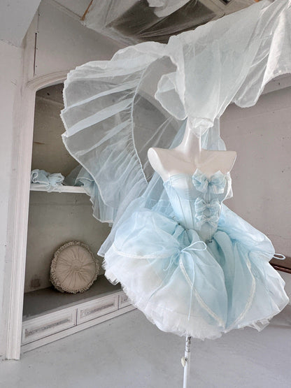 ブルーサクラプリンセスドレスセット