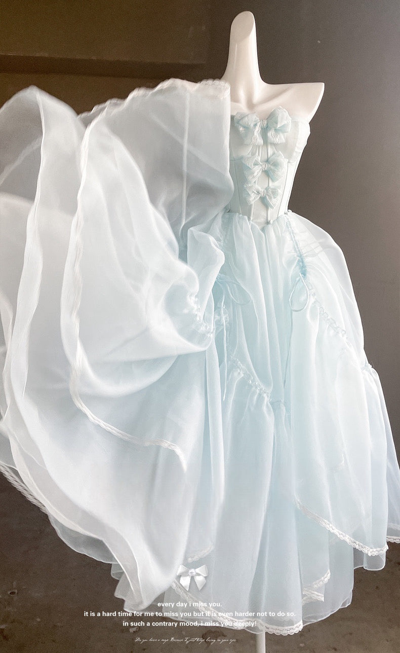 ブルーサクラプリンセスドレスセット