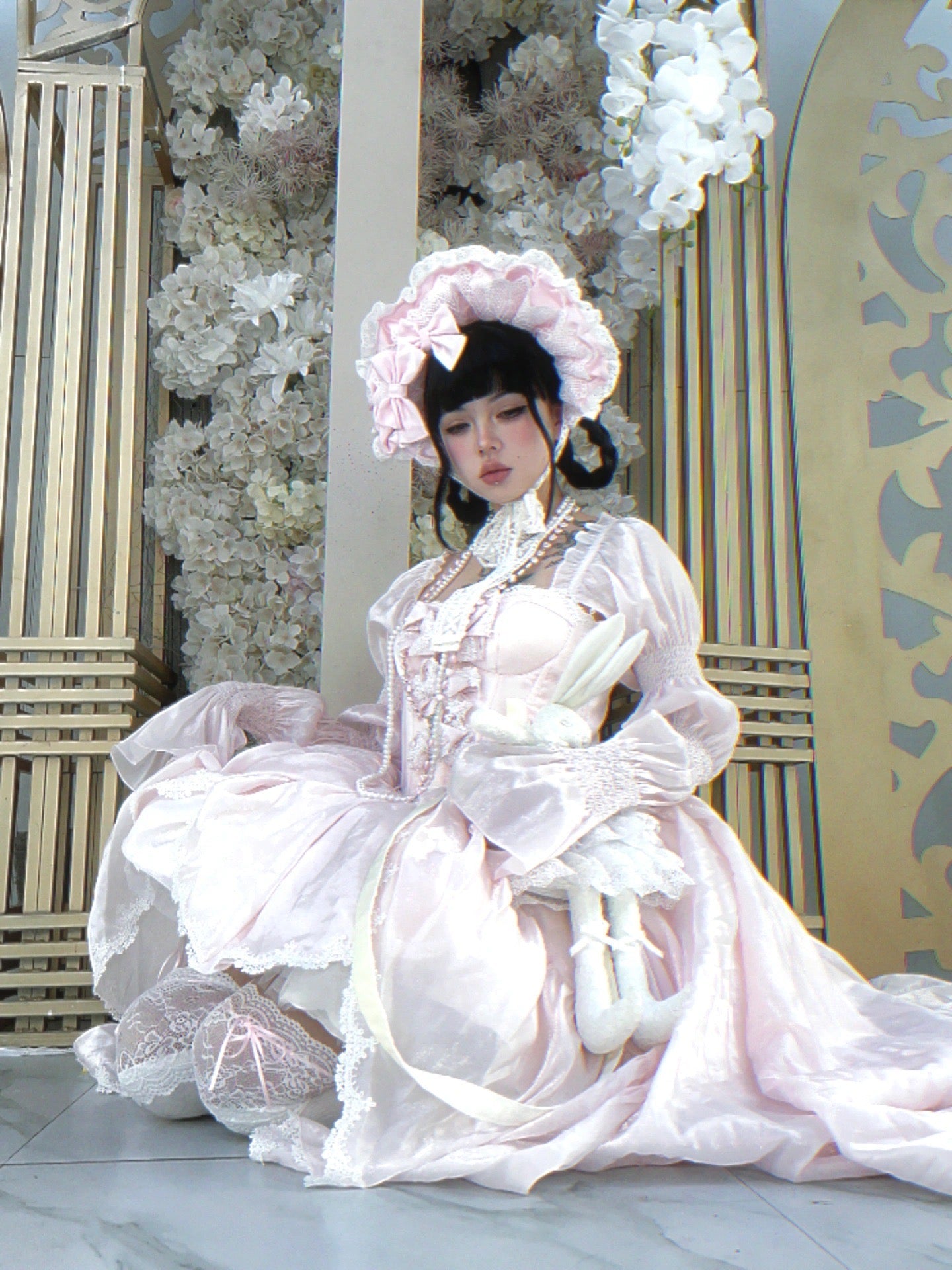 ピンクサクラプリンセスドレスセット