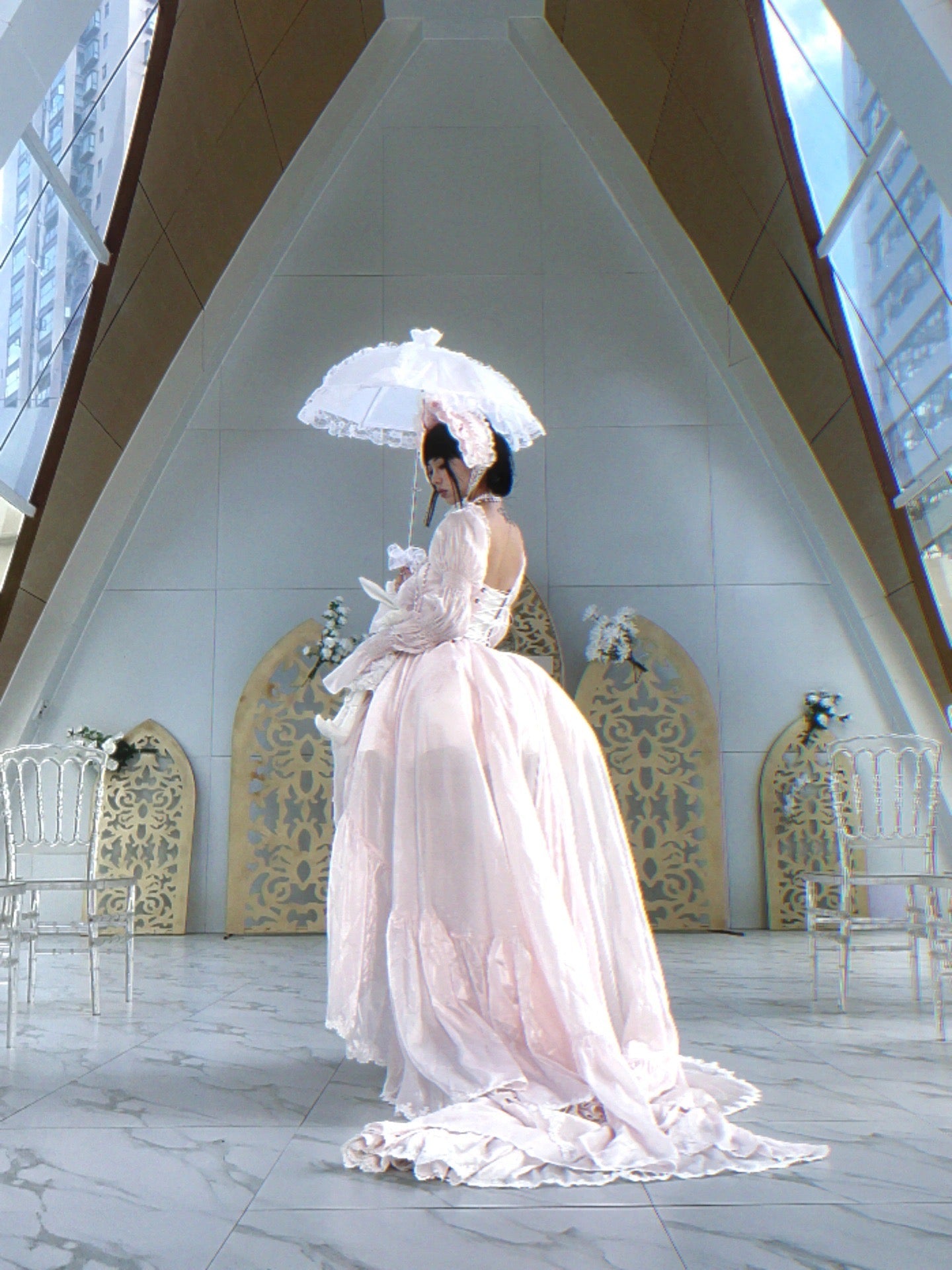 ピンクサクラプリンセスドレスセット