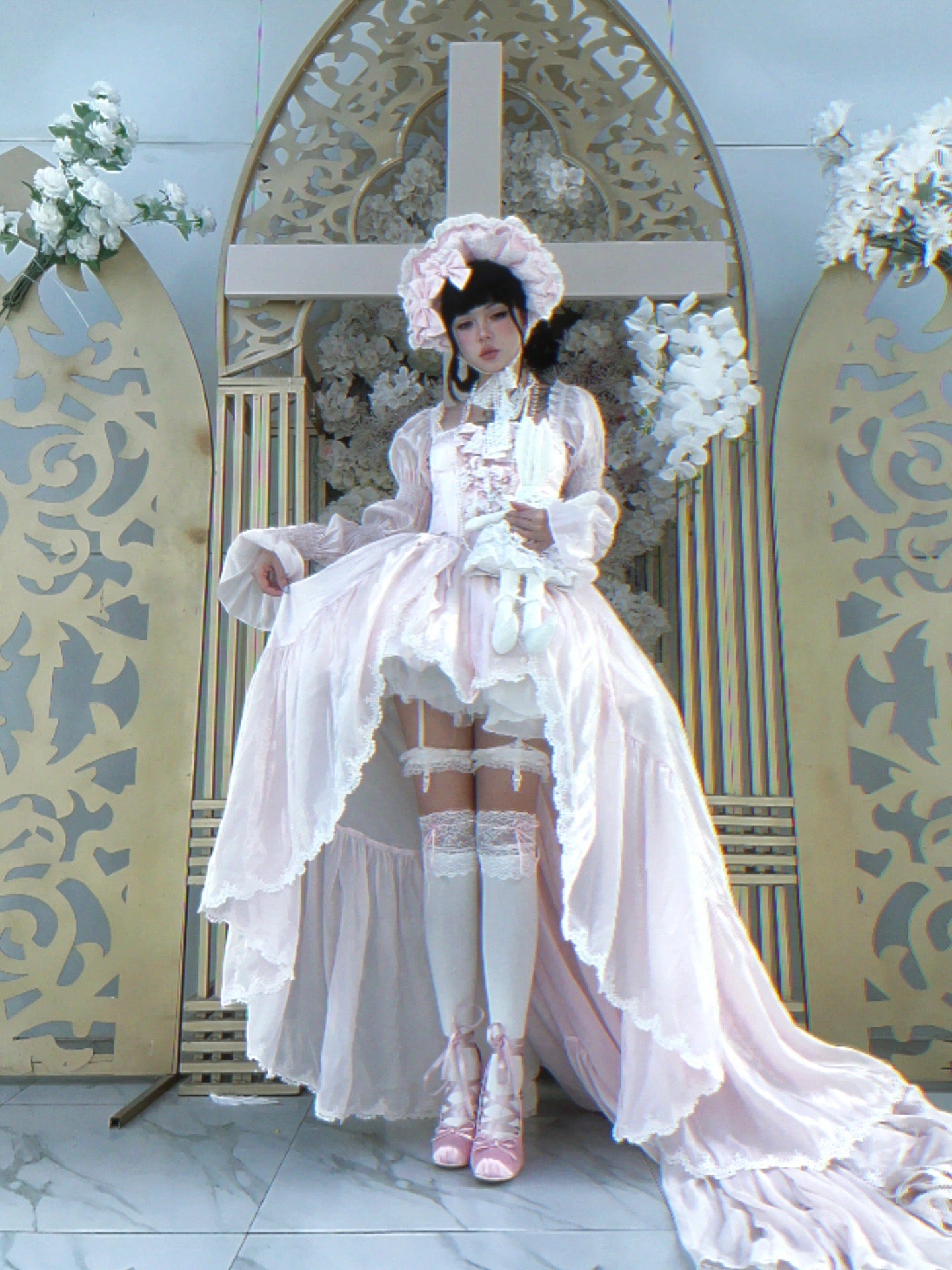 ピンクサクラプリンセスドレスセット