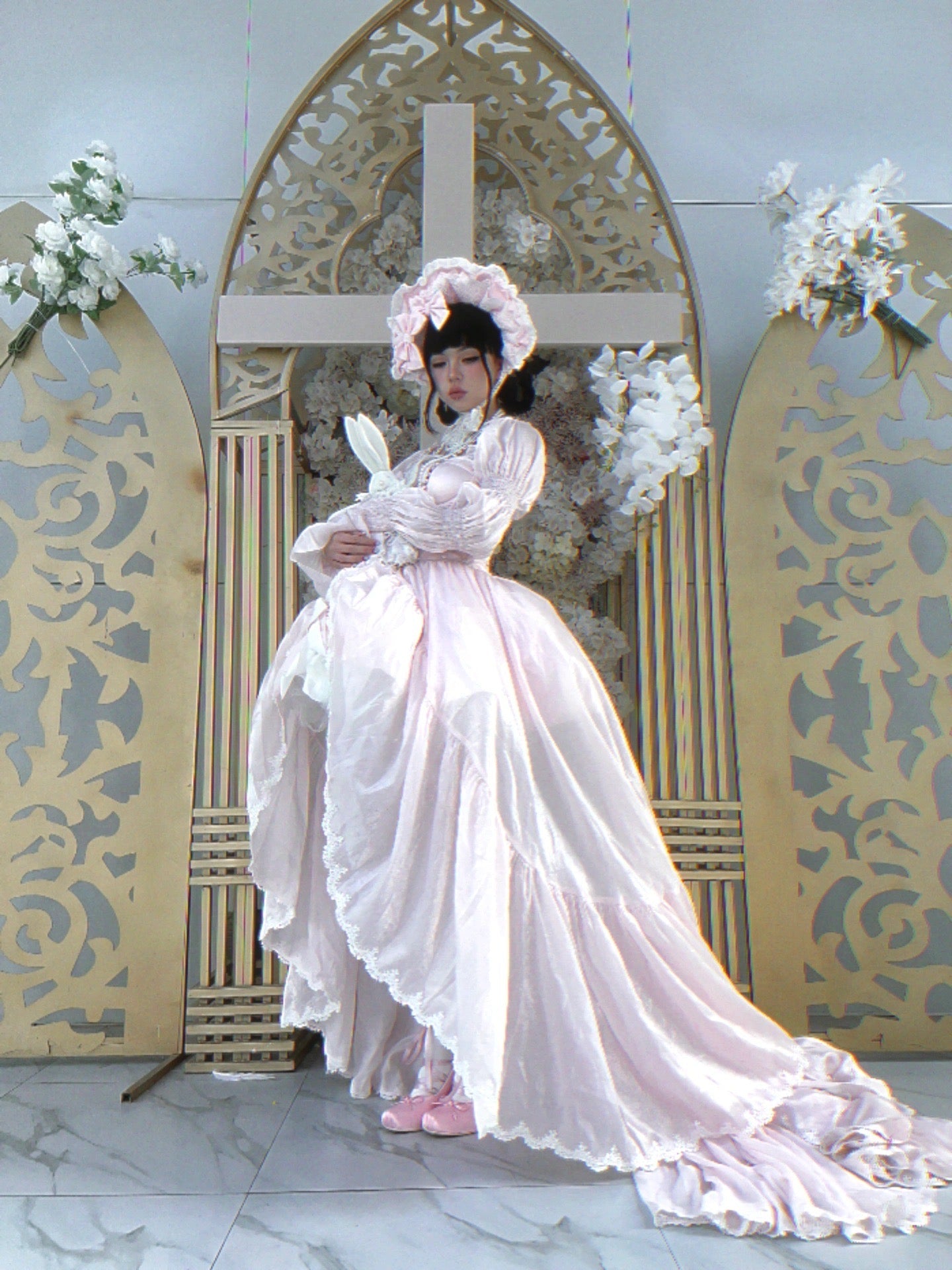 ピンクサクラプリンセスドレスセット