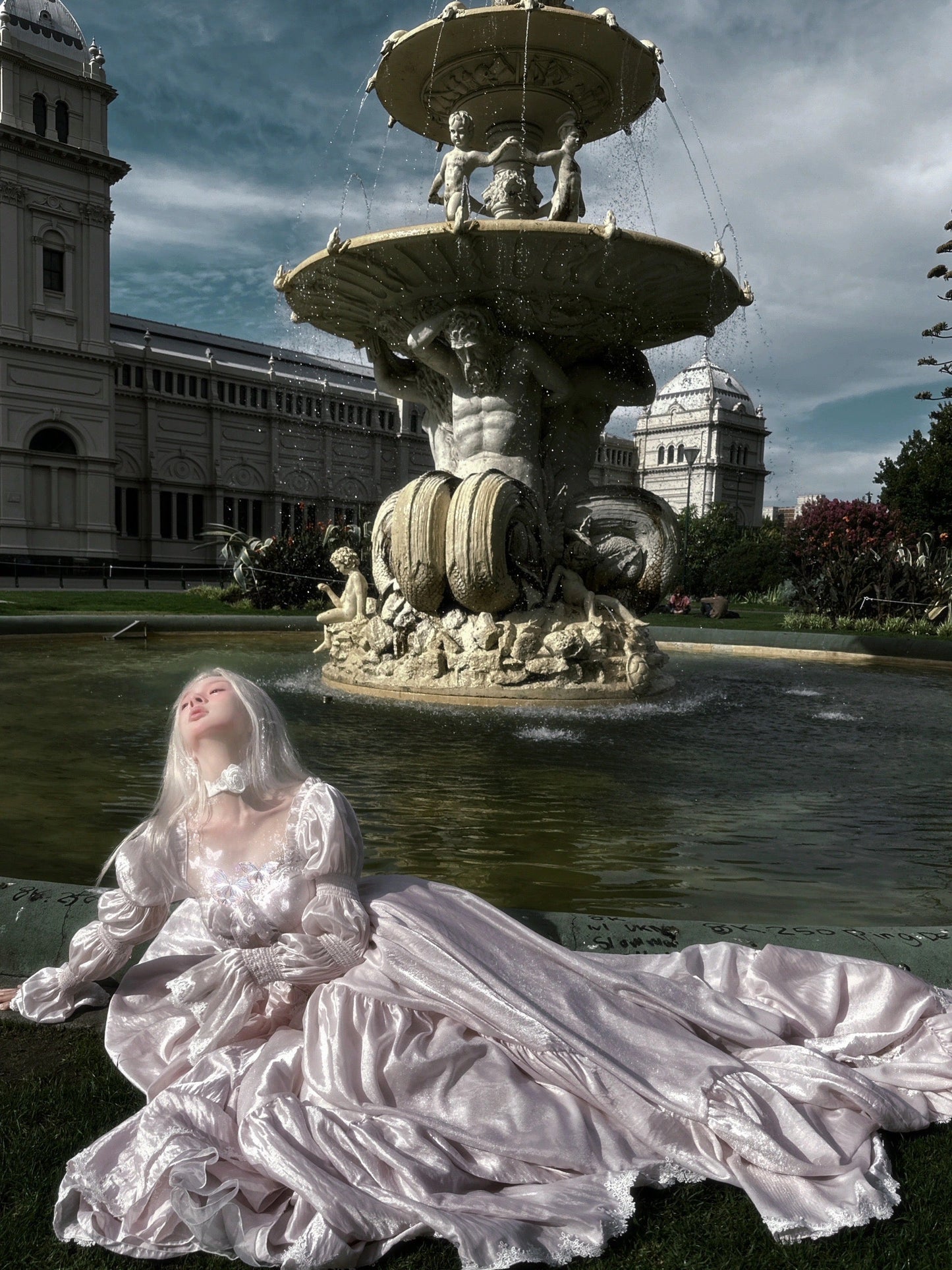 ピンクサクラプリンセスドレスセット