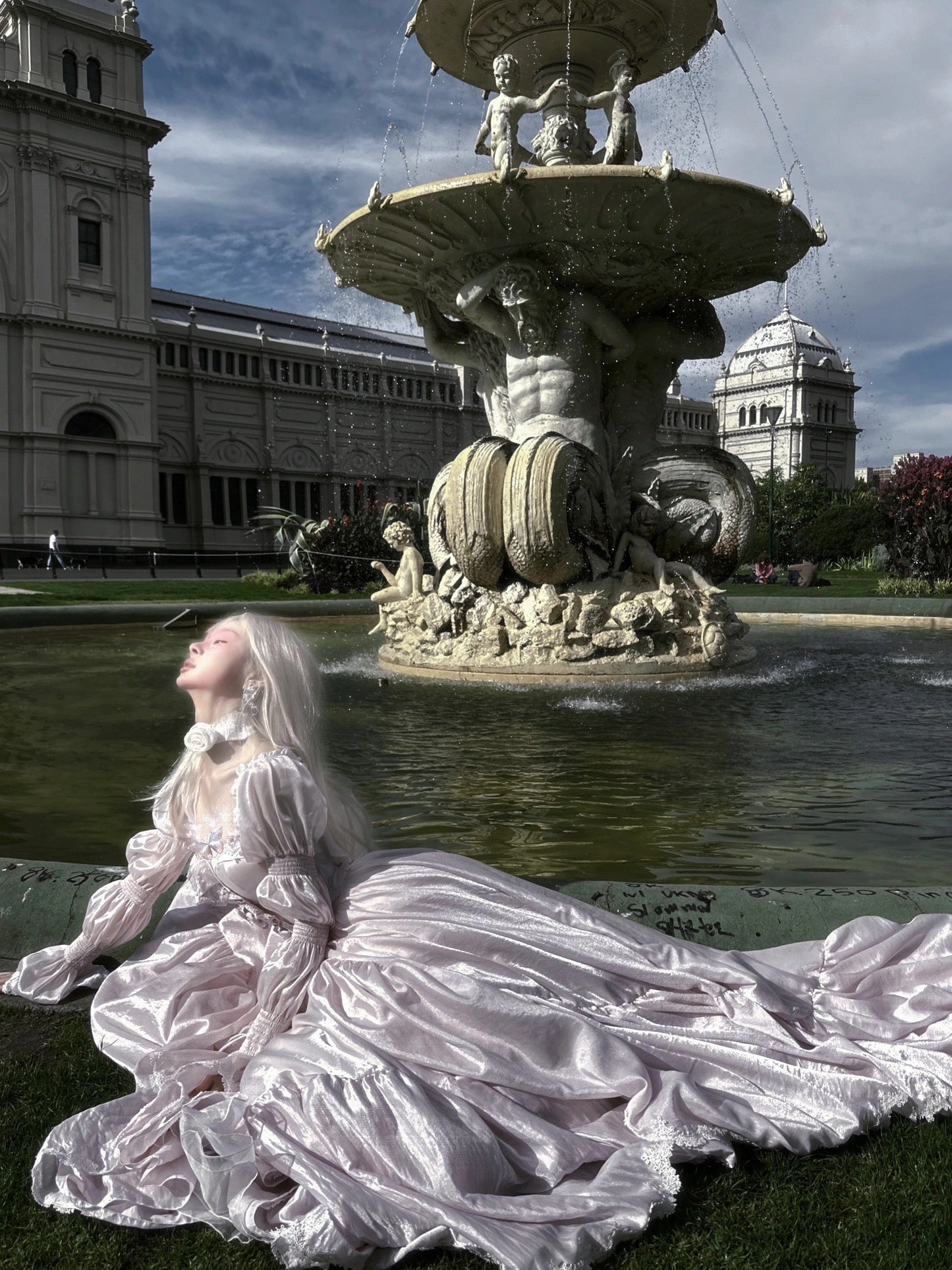 ピンクサクラプリンセスドレスセット