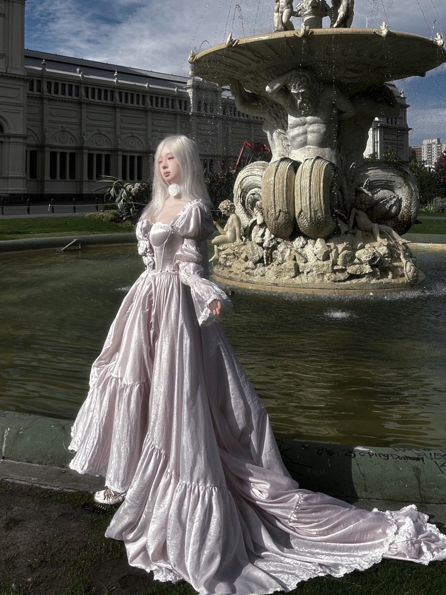 ピンクサクラプリンセスドレスセット