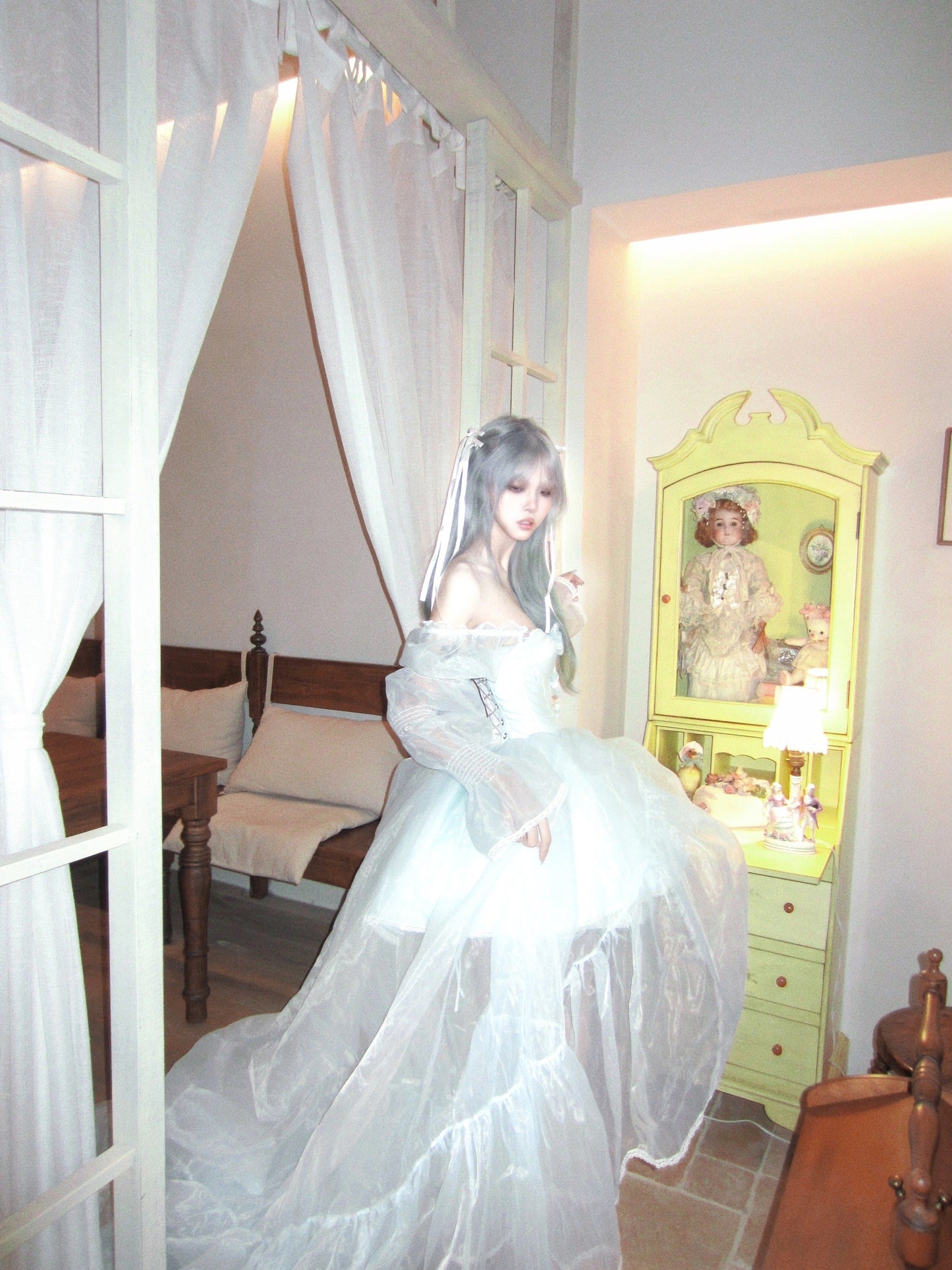 ブルーサクラプリンセスドレスセット