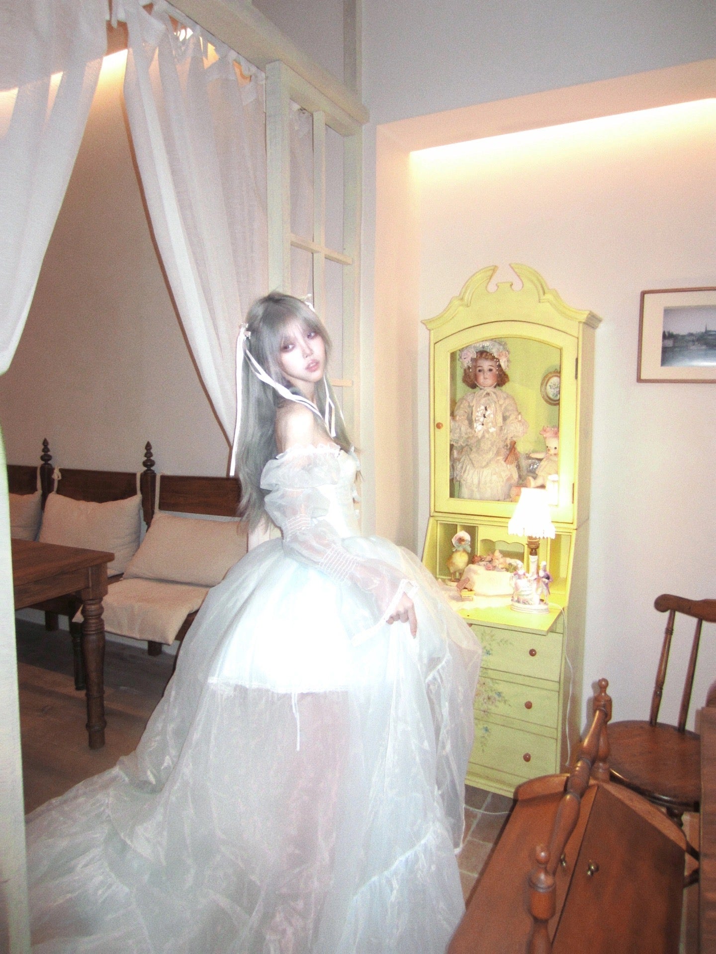 ブルーサクラプリンセスドレスセット