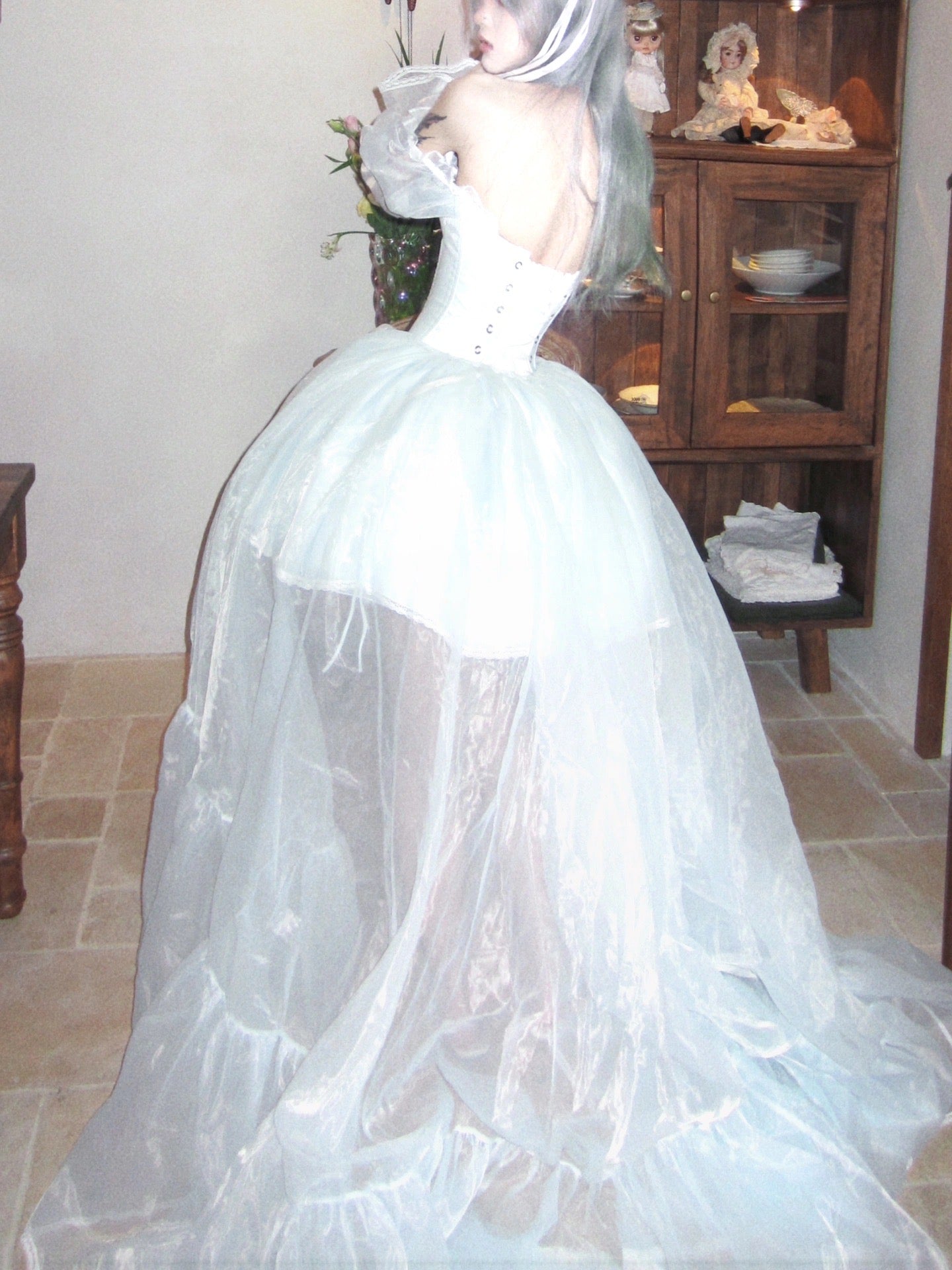 ブルーサクラプリンセスドレスセット