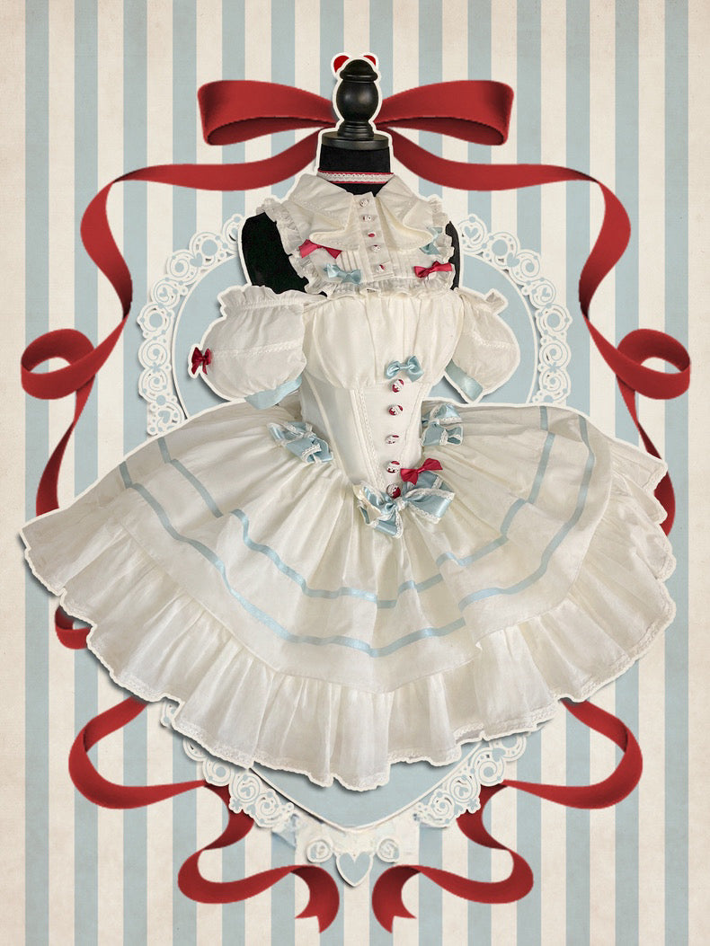 Weißes Kaninchen-Prinzessinnenkleid