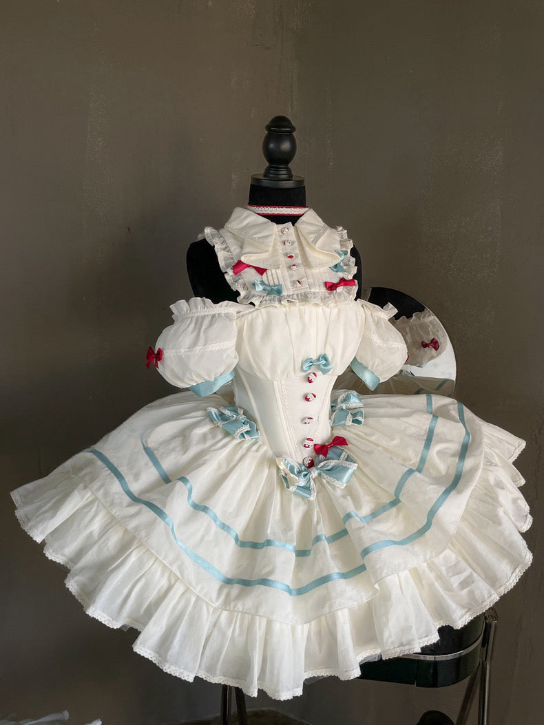Weißes Kaninchen-Prinzessinnenkleid