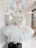 Fairy Garden Princess Dress Set – Floral Top + Layered Skirt
