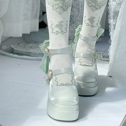 フェアリーリリー サテン メリージェーン