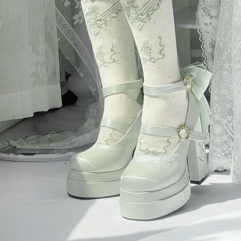 フェアリーリリー サテン メリージェーン