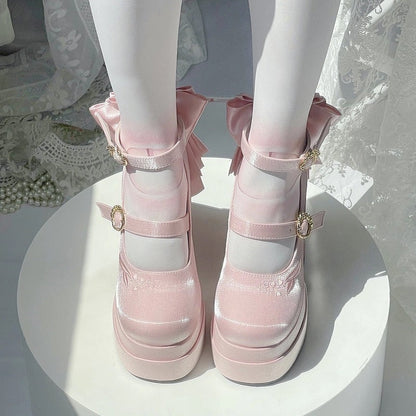 フェアリーリリー サテン メリージェーン