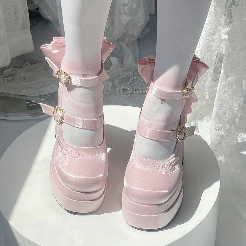 フェアリーリリー サテン メリージェーン