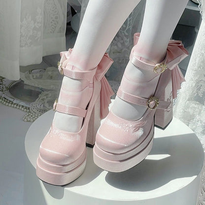 フェアリーリリー サテン メリージェーン