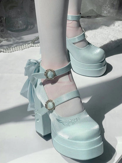 フェアリーリリー サテン メリージェーン