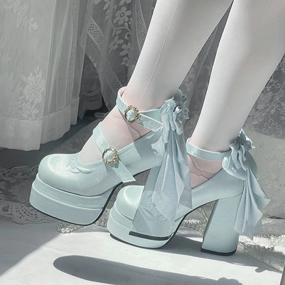 フェアリーリリー サテン メリージェーン