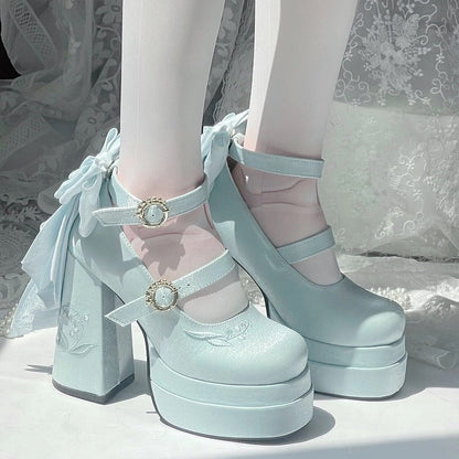 フェアリーリリー サテン メリージェーン