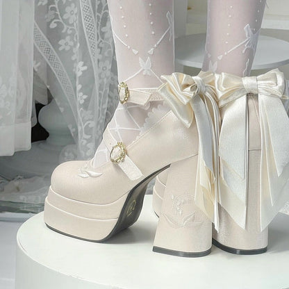 フェアリーリリー サテン メリージェーン