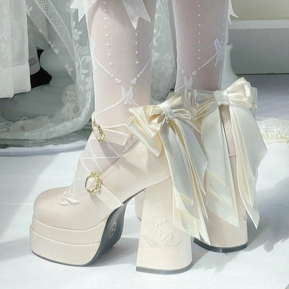 フェアリーリリー サテン メリージェーン